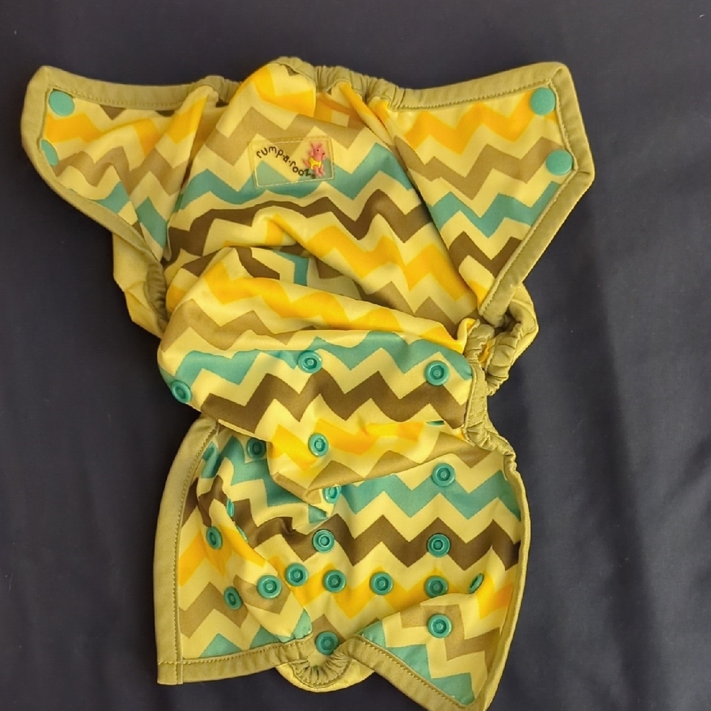 Chevron Patterned Rumparooz OS Diaper Cover - Picture 2 of 5